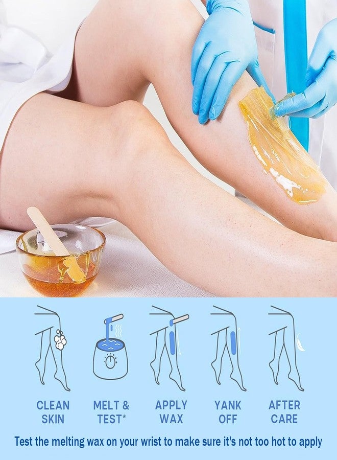 JunKuJK 12PCS Hard Wax Beads for Hair Removal,Flawless Waxing Beans for Face,Body,Underarm,Chest,Eyebrow,Legs,Brazilian Bikini,At Home Hard Wax Kit with12 Applicator Sticks - Image 5